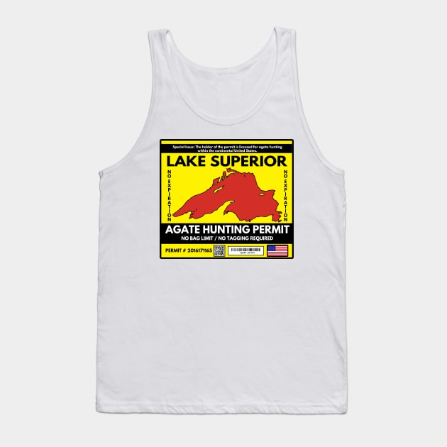 Lake Superior Agate Hunter Permit Tank Top by In-Situ